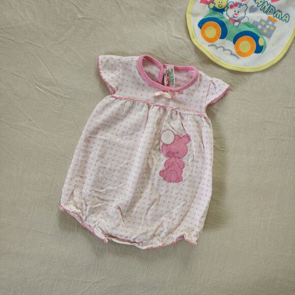 Nostalgic Baby Vintage Other - Vintage Healthtex Pink Bear Onesie 9 months